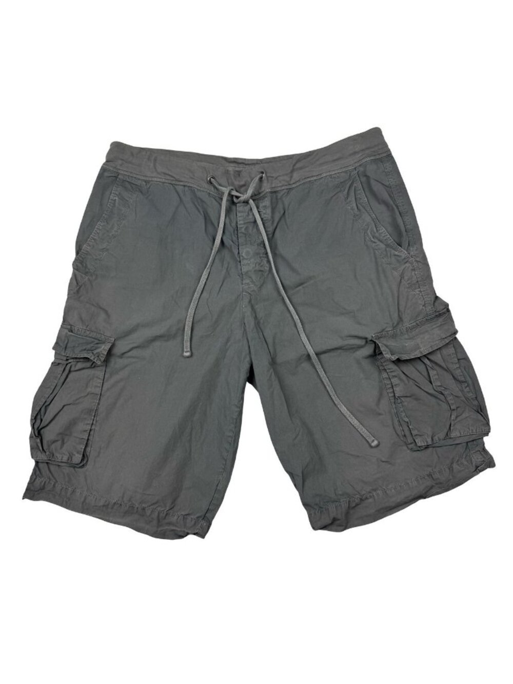 James Perse Men's Poplin Drawstring Cargo Shorts Gray • Size 3   36